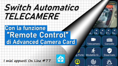 Switch Automatico Telecamere nella mia dashboard da Boomer - Remote Control di Advanced Camera Card