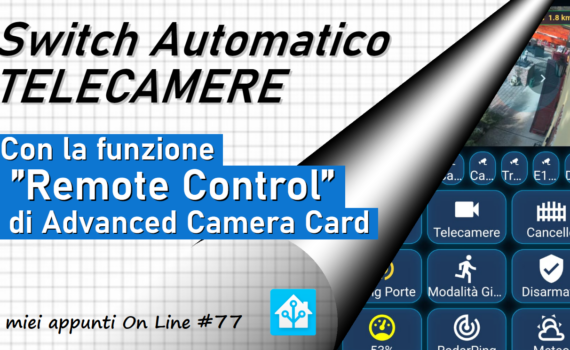 Switch Automatico Telecamere nella mia dashboard da Boomer - Remote Control di Advanced Camera Card