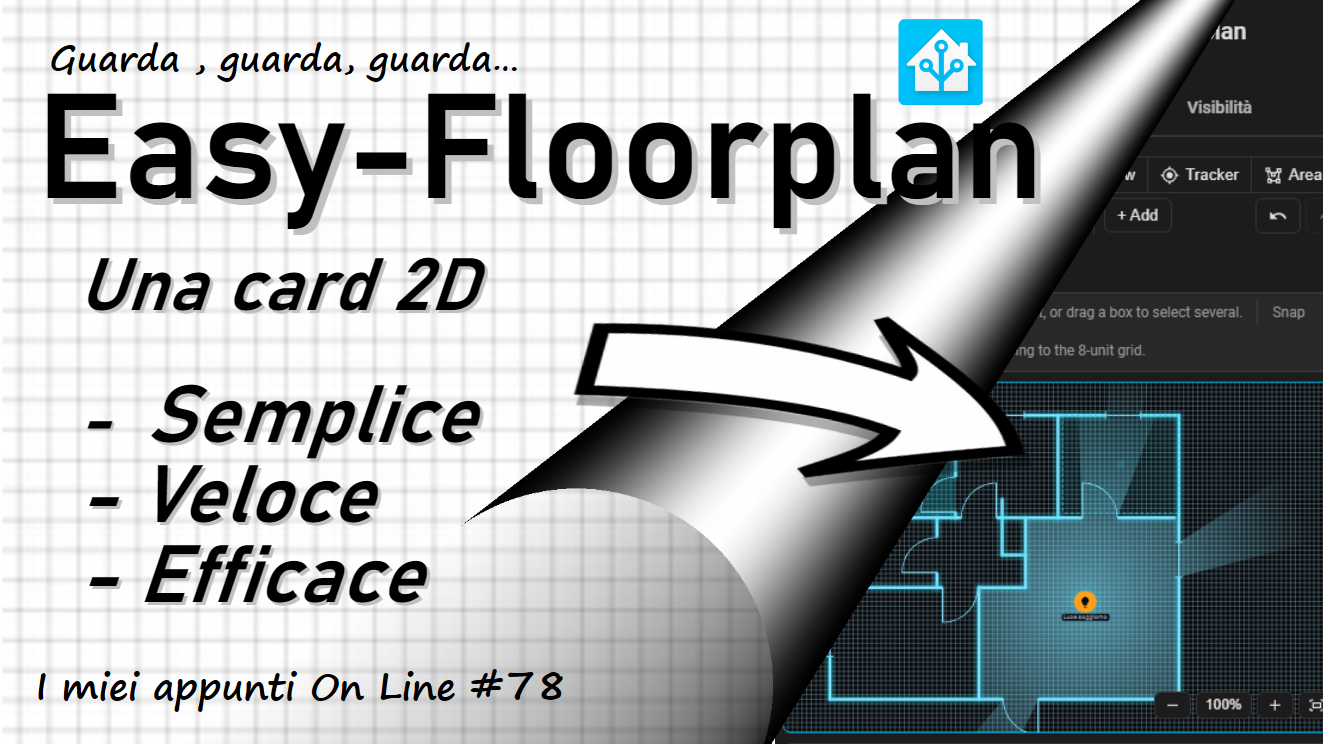 Easy Flooplan, una bella card per Home Assistant e la piantina di casa prende vita