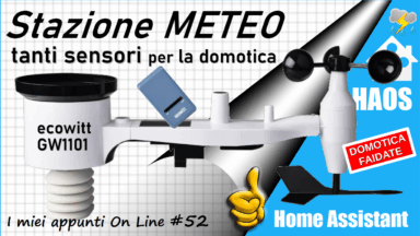 Stazione Meteo ecowitt GW1101 per Home Assistant